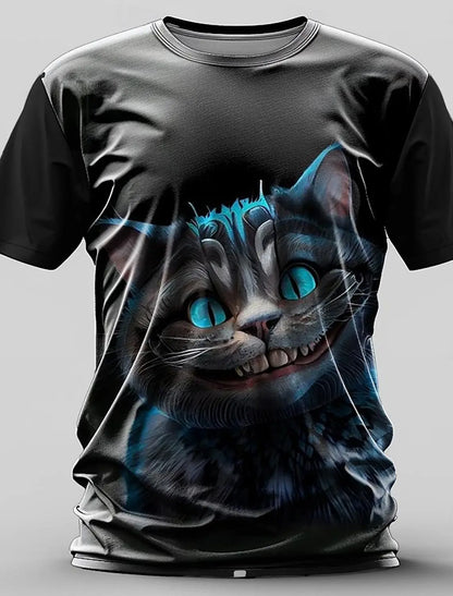 Men's Animal Funny T Shirt Short Sleeve T shirt 3D Print O-Neck Shirt Exaggerated Designer Party Summer Casual Clothing Apparel - All Niche Drop