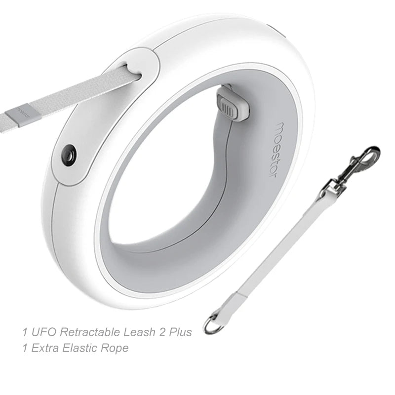 Retractable Pet Leash Flexible Ring Shape with LED