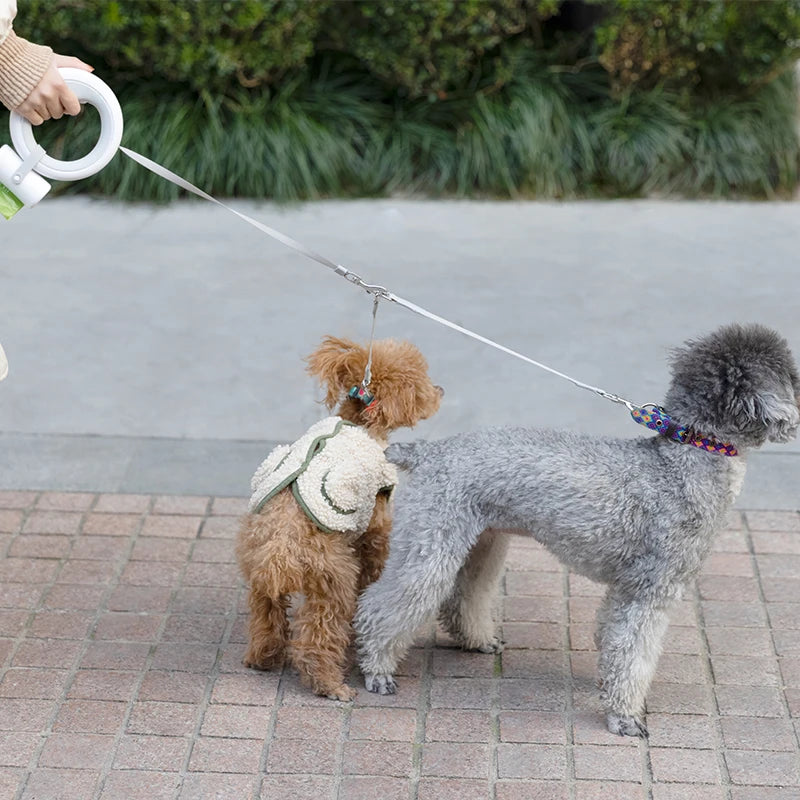 Retractable Pet Leash Flexible Ring Shape with LED - All Niche Drop