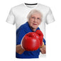 2023 Summer Creative Funny Ladies Licking Red Popsicle 3D Printed T-Shirt Cute Granny Funny Popsicle T-Shirt Casual Loose Tops - All Niche Drop