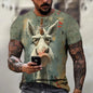 Hot Sell Summer Men Clothing 3d Printai Rendering Animal Men T-Shirt, Men Casual Hip Hop Sports T Shirt Men Short Sleeve T Shirt - All Niche Drop