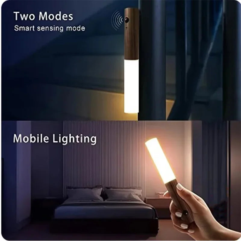 Smart Motion Sensor Night Light - LED Wall Lamp with Auto Human Body Induction for Bedroom & Home