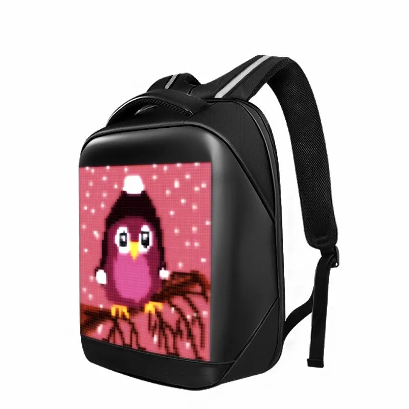 LED Luminous Display 64 x 64 dots Pixel Backpack