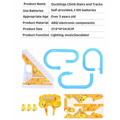 Children's ducklings climb stairs, cute ducks climb stairs, baby electric singing toys, duck slides - All Niche Drop