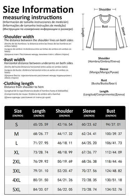 Funny 3D Animal Print Mens T Shirt Hip Hop Trend Harajuku Street Clothes Autumn Loose Top Fashion Cotton Long Sleeve T-shirt Men - All Niche Drop