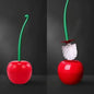 1pc Red Toilet Brush Creative Lovely Cherry Shape Lavatory Toilet Brush Holder Set Toilet Holder Bathroom Accessories - All Niche Drop