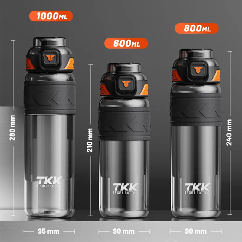 1000ml/1500ml BPA-Free Tritan Sports Water Bottle with Straw - Gym, Fitness, Outdoor & Travel Essentia