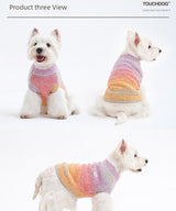 Medium Dog Winter Sweater Vest - Touchdog Cozy & Warm Pet Vest, Cold Weather Dog Coat