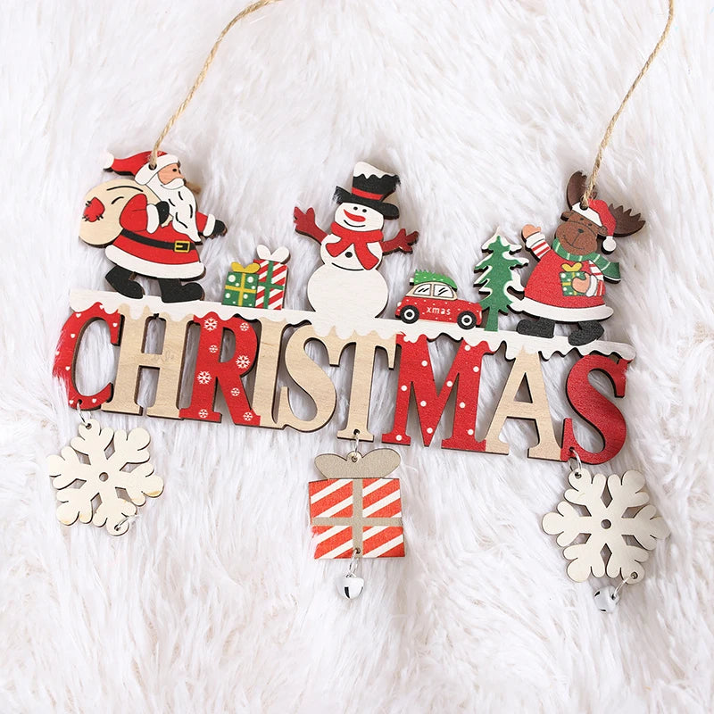 2024-2025 Santa Gnome wooden ornament for festive decor