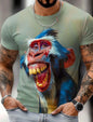 Men's Animal Funny T Shirt Short Sleeve T shirt 3D Print O-Neck Shirt Exaggerated Designer Party Summer Casual Clothing Apparel - All Niche Drop