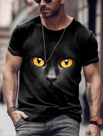 Men's Animal Funny T Shirt Short Sleeve T shirt 3D Print O-Neck Shirt Exaggerated Designer Party Summer Casual Clothing Apparel - All Niche Drop