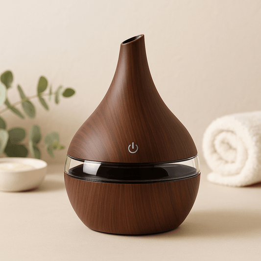 USB Aromatherapy Humidifier emitting mist