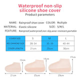 Waterproof Silicone Shoe Covers – Unisex Reusable Rain Protectors - All Niche Drop