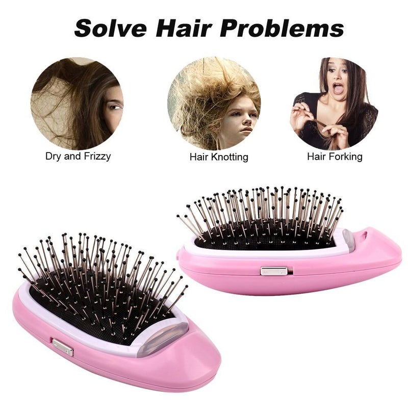 Portable Electric Ionic Styling Hairbrush - All Niche Drop