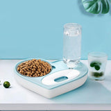 Dual pet water and food dispenser