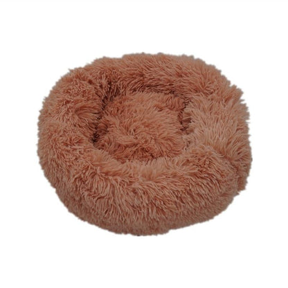 Cozy Calming Donut Bed for Dogs & Cats showing raised edges