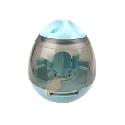 Close-up of Interactive Pet Treat Ball Food Dispenser showing adjustable opening